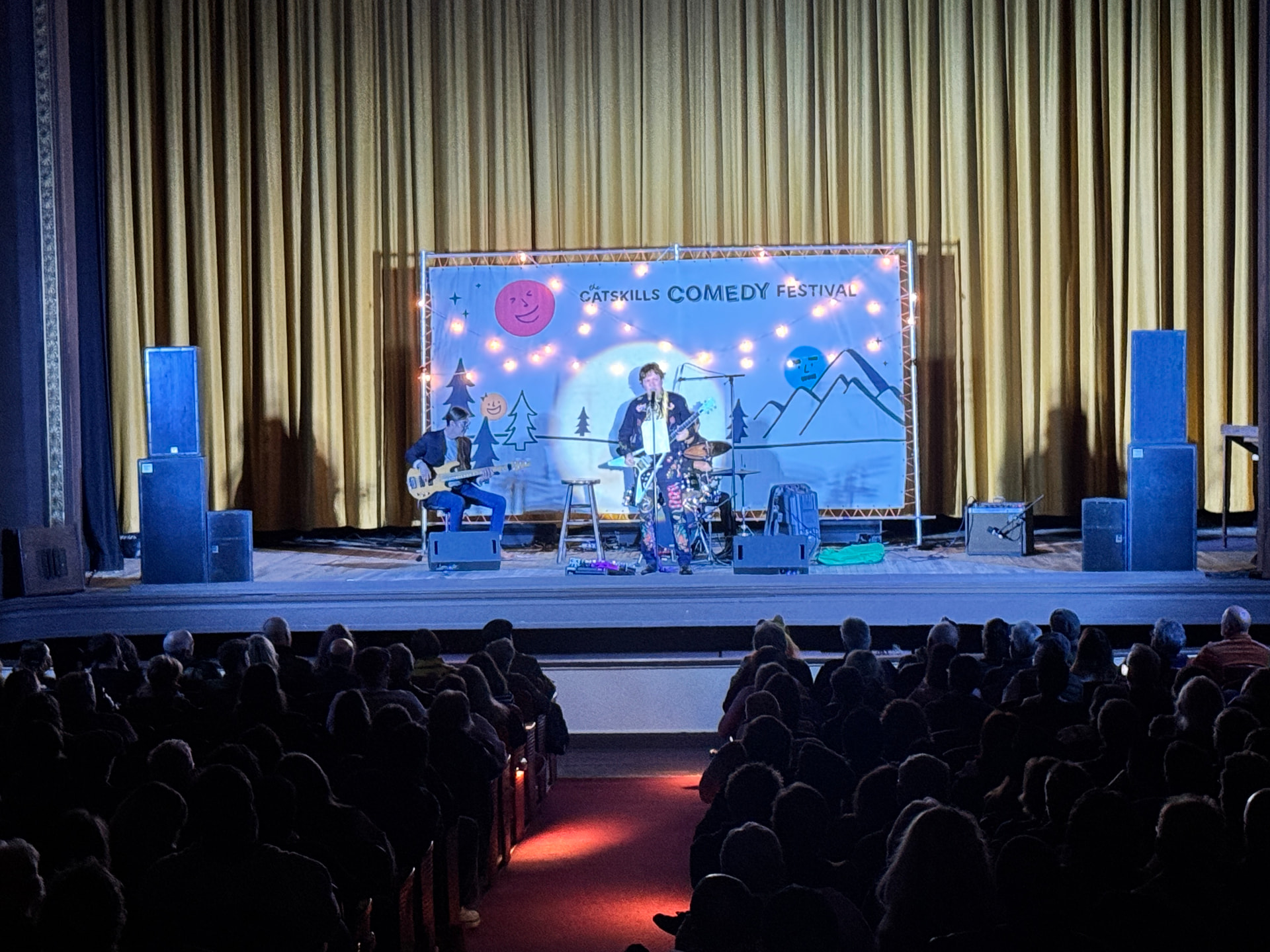 Musical comedy set on the Community Theatre stage
