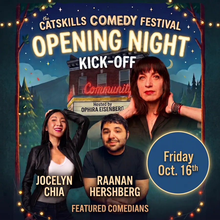 Poster artwork for Opening Night - Kick Off Comedy Event